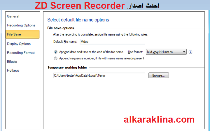 ZD Screen Recorder زائد لنظام التشغيل Windows